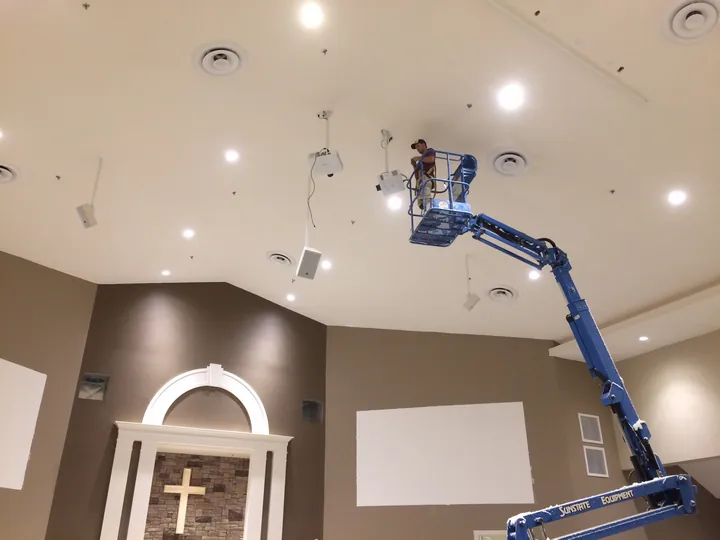 Calvary Baptist — audio visual work by Pro Sound & Lights